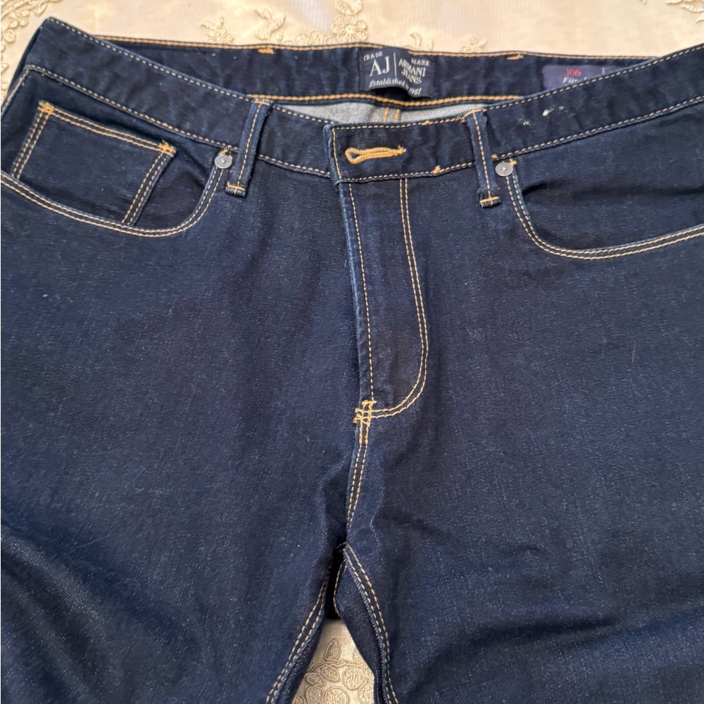 Giorgio Armani Men's Deep Indigo Jeans